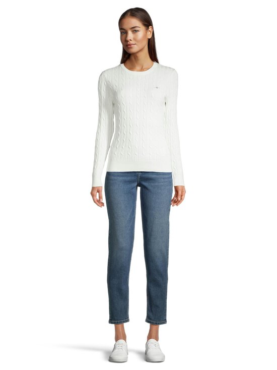 GANT - Stretch-palmikkoneulepusero - 113 EGGSHELL - photo 2 GANT - Stretch-palmikkoneulepusero - 113 EGGSHELL | Stockmann - photo 2