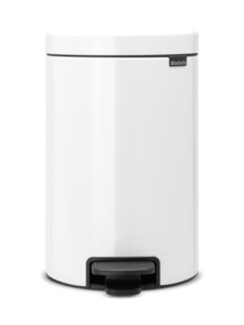 Brabantia - NewIcon pedal trash bin 12 l - WHITE (VALKOINEN) Brabantia - NewIcon pedal trash bin 12 l - WHITE (VALKOINEN) | Stockmann