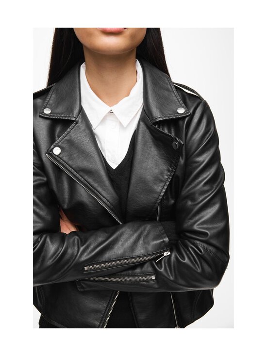 Vila - ViCara mākslīgās ādas jaka - BLACK (MUSTA) | Stockmann - photo 6