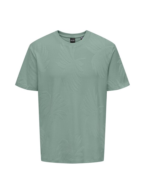 OnsMarco Life Palm Jacquard t-krekls