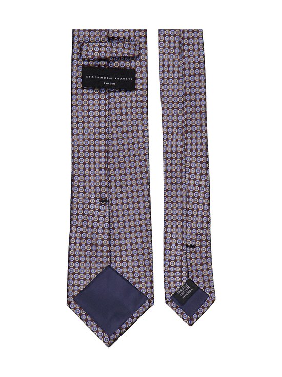 Stockholm Kravatt - Siidilips Check - 5 BROWN/LIGHT BLUE | Stockmann - photo 2