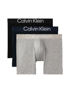 Calvin Klein Underwear - Boxer Brief -alushousut 3-pack - 4KJ BLACK/GREY HEATHER/DARK SAPPHIRE | Stockmann