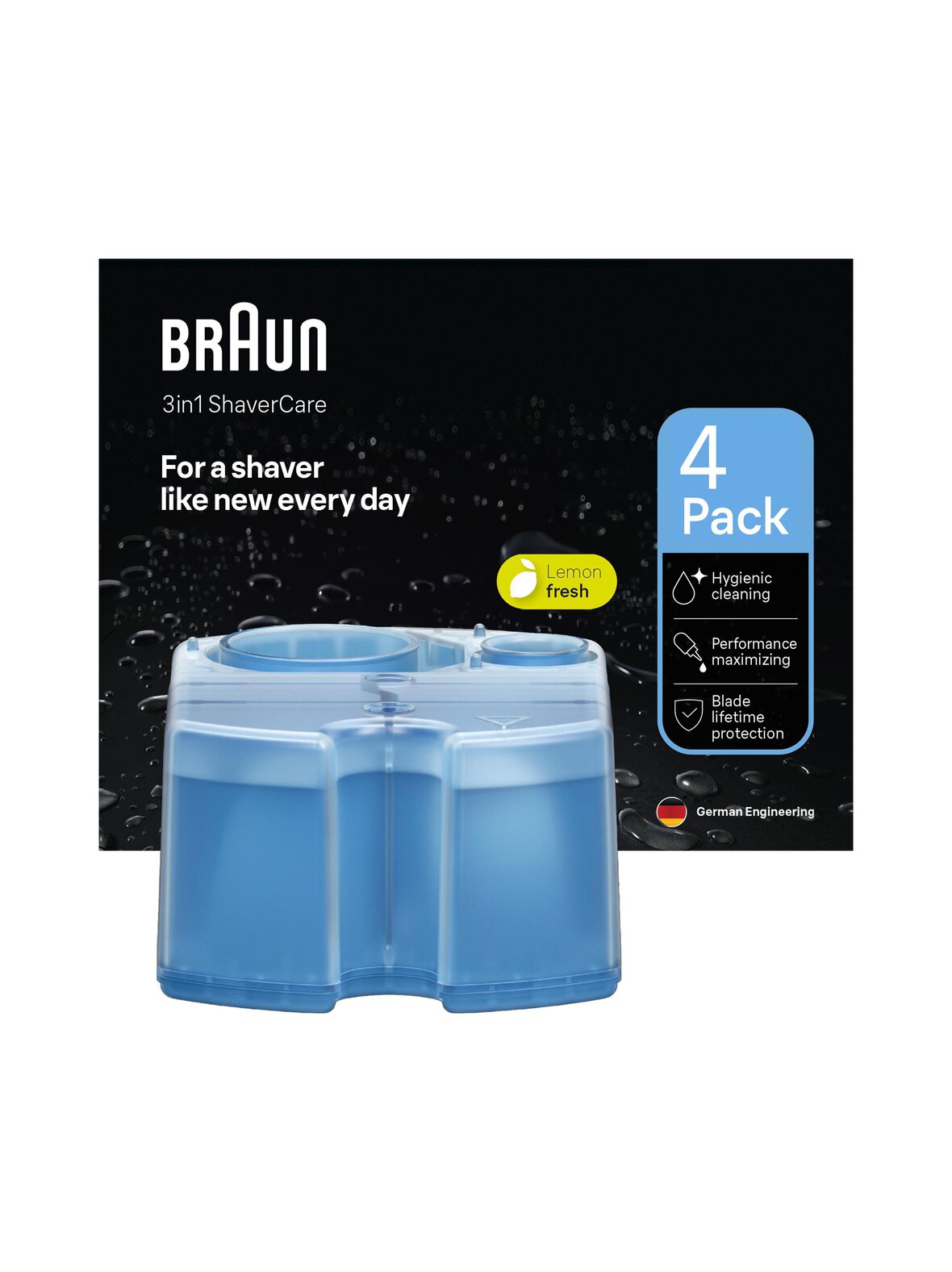 Braun Ccr4 shavercare clean&renew -puhdistuskasetti 4 kpl