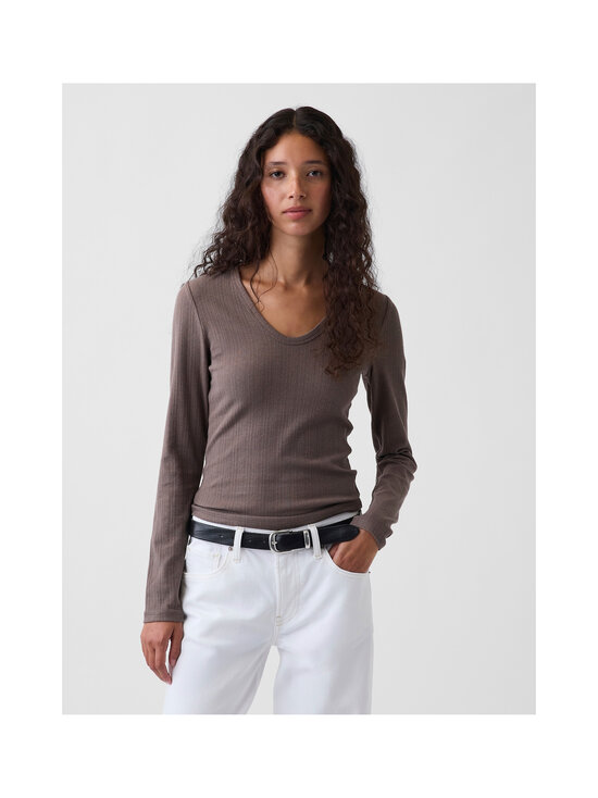 GAP - Luxe Rib krekls - TOASTED ALMOND | Stockmann - photo 3