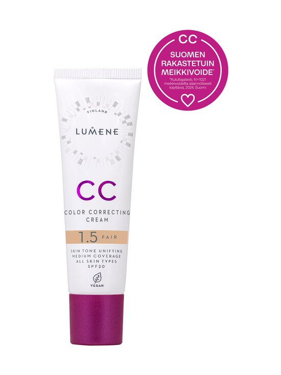 Lumene - CC Color Correcting Cream -meikkivoide 30 ml - FAIR - photo 2 Lumene - CC Color Correcting Cream -meikkivoide 30 ml - FAIR | Stockmann - photo 2