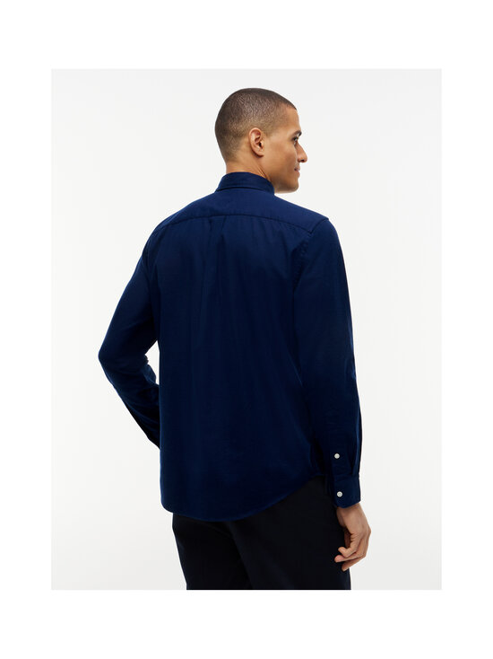 Tommy Hilfiger - Flex Flannel Solid Regular Fit -kauluspaita - DCC CARBON NAVY | Stockmann - photo 3