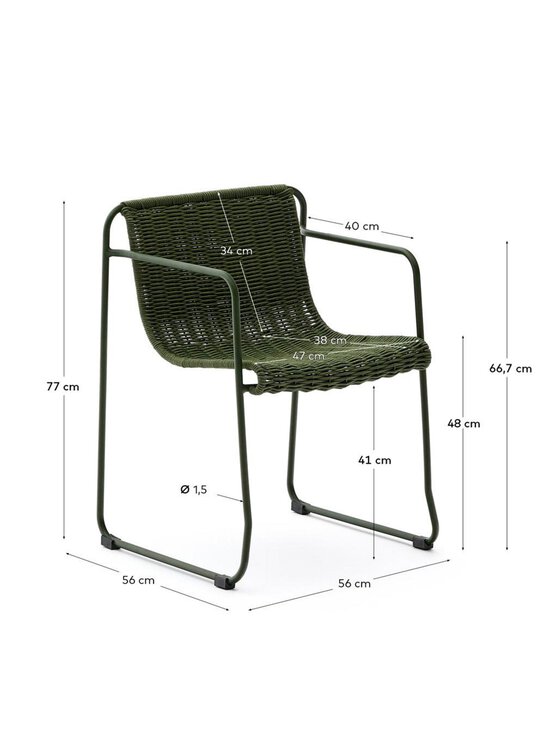 Kave Home - Maurina-tuoli vihreä - GREEN | Stockmann - photo 11