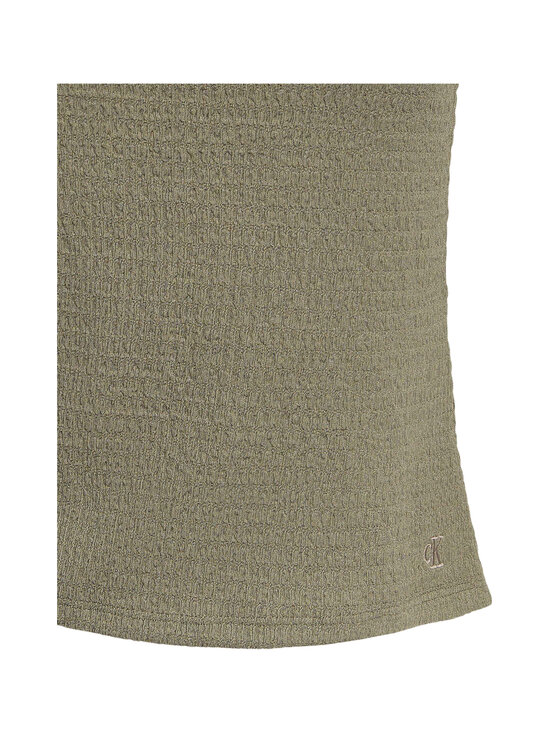 Calvin Klein Jeans - Sleeveless Textured Tied -toppi - LDY DUSTY OLIVE | Stockmann - photo 3