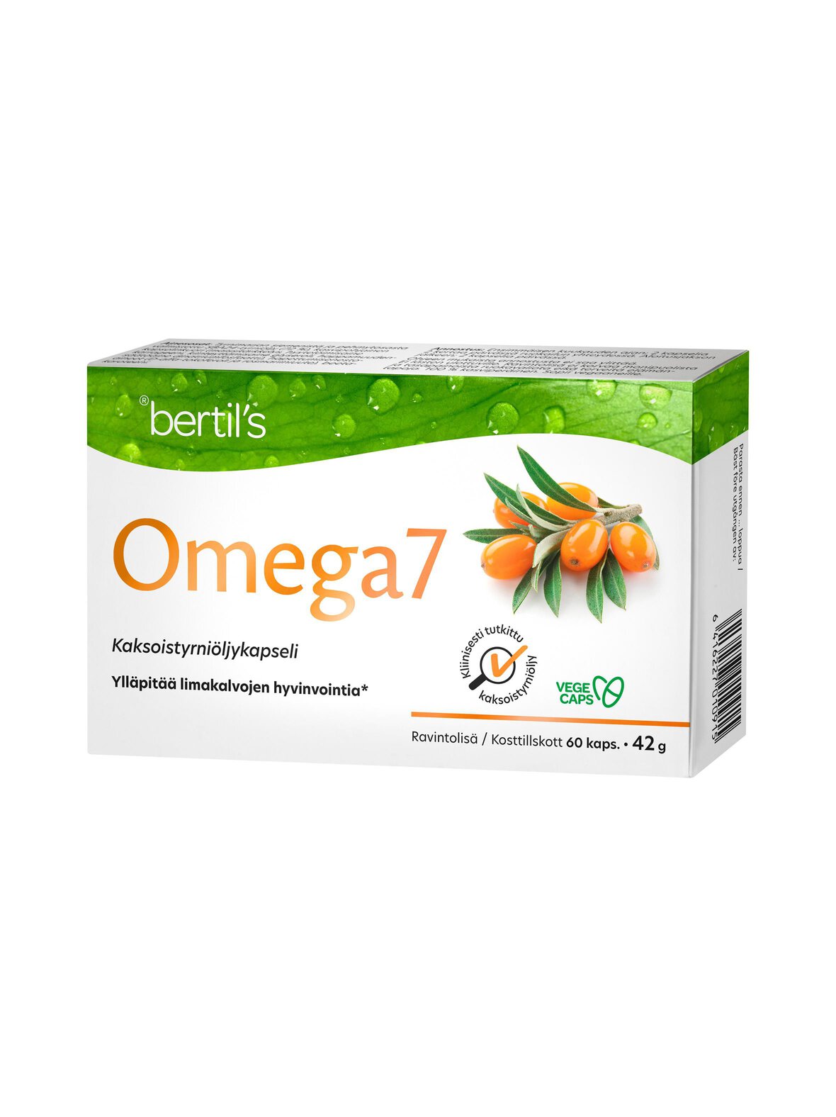 Omega7 Kaksoistyrniöljykapseli -ravintolisä 60 kaps.