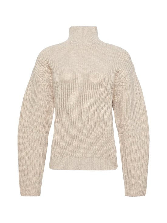 Chunky Wool Blend T Neck -neule