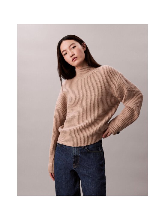 Calvin Klein Jeans - Chunky Wool Blend T Neck džemperis - WGB GUILFORD NEUTRAL | Stockmann - photo 2