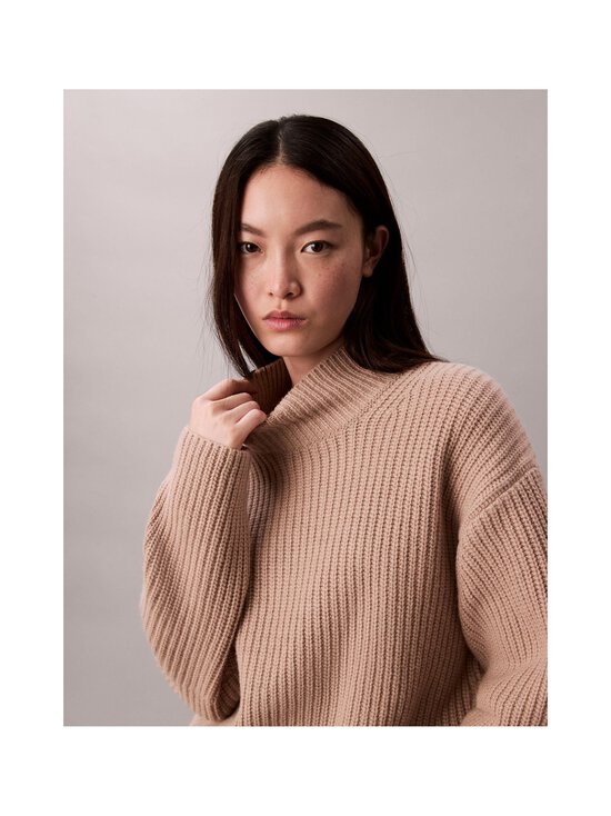 Calvin Klein Jeans - Chunky Wool Blend T Neck džemperis - WGB GUILFORD NEUTRAL | Stockmann - photo 6