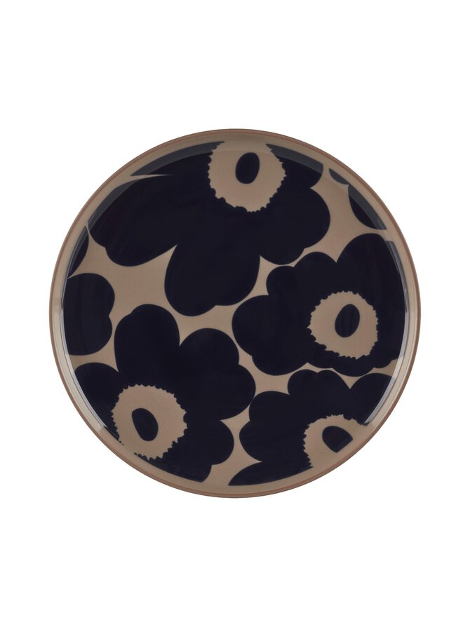 Turquoise and dark blue plate