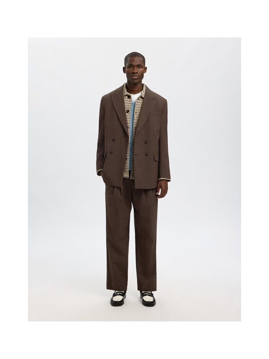 Selected - Pealissärk SlhGari Regular Fit - EGRET CHECKS:HOUNDSTOOTH MULTI | Stockmann - photo 5