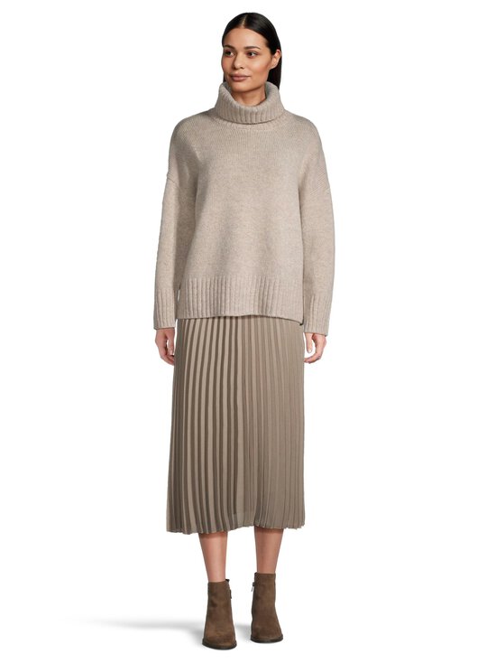 NOOM - Oona Mouline Rollneck -neule - TAUPE/WHITE MEL CX007 | Stockmann - photo 2