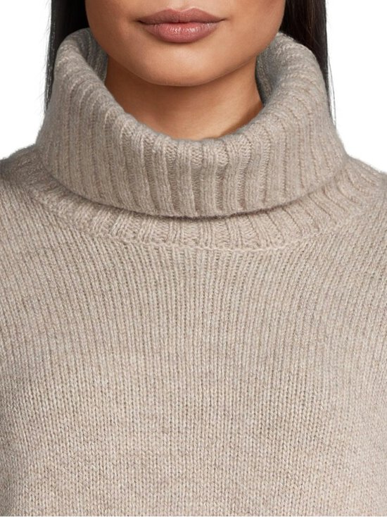 NOOM - Oona Mouline Rollneck -neule - TAUPE/WHITE MEL CX007 | Stockmann - photo 4