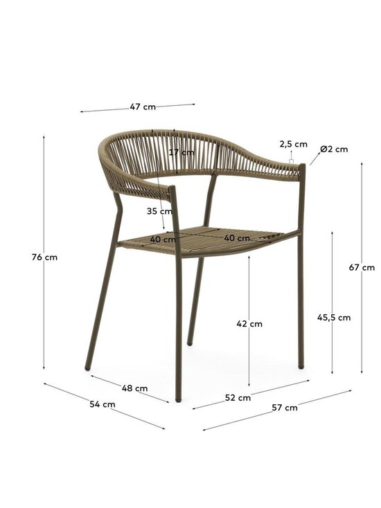 Kave Home - Futadera-tuoli - HARMAA | Stockmann - photo 6