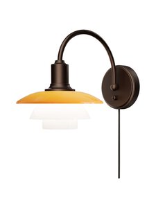 Louis Poulsen - PH 2/2 Centenary Edition -seinävalaisin - AMBER/OPAL WHITE | Stockmann