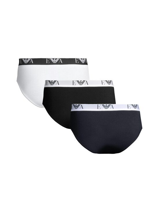 Emporio Armani - Bold Monogram -alushousut 3-pack - M0042 M0042 WHITE/AR BLUE/BLACK | Stockmann - photo 2