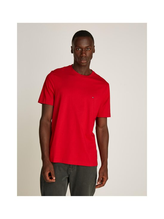 Tommy Hilfiger - Regular Fit Solid -t-paita - XLD MEDIUM RED | Stockmann - photo 3