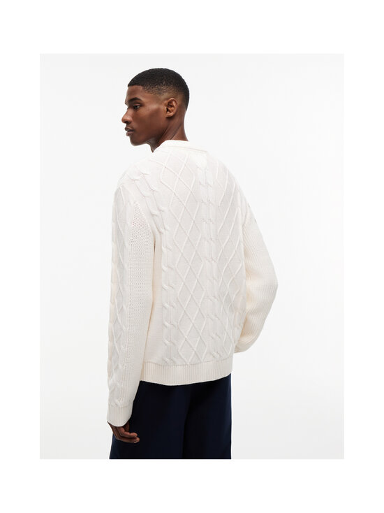 Tommy Jeans - TJM Regular Classic Flag adīts džemperis - YBH OFF WHITE | Stockmann - photo 3