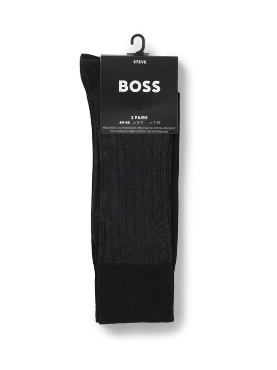 BOSS - Rib Steve zeķes 2 iepak. - 001 BLACK | Stockmann - photo 2