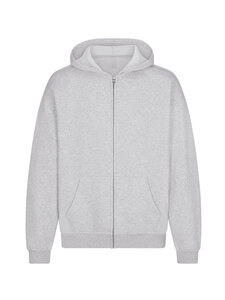 SKIMS - Fleece Lounge Relaxed Zip Up džemperis ar kapuci - LIGHT HEATHER GREY | Stockmann
