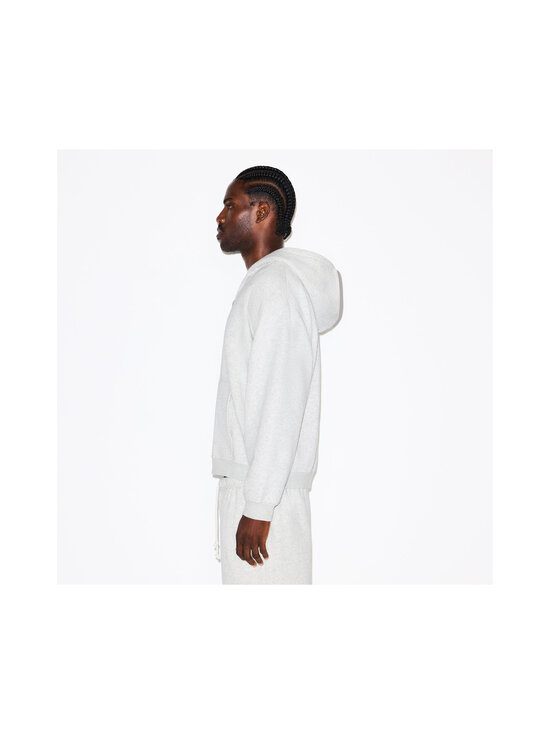 SKIMS - Fleece Lounge Relaxed Zip Up džemperis ar kapuci - LIGHT HEATHER GREY | Stockmann - photo 4