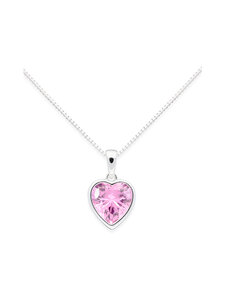 Annele - Sweethearts Light Pink In Silver kaklarota - LIGHT PINK | Stockmann