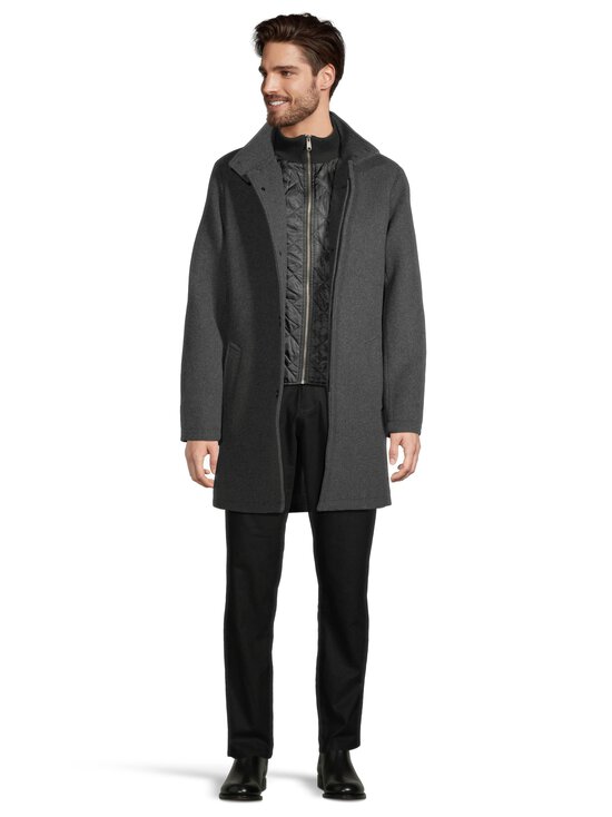 ESSENTIALS by Stockmann - Ezra Wool -kangastakki - DK. GREY MEL. | Stockmann - photo 4