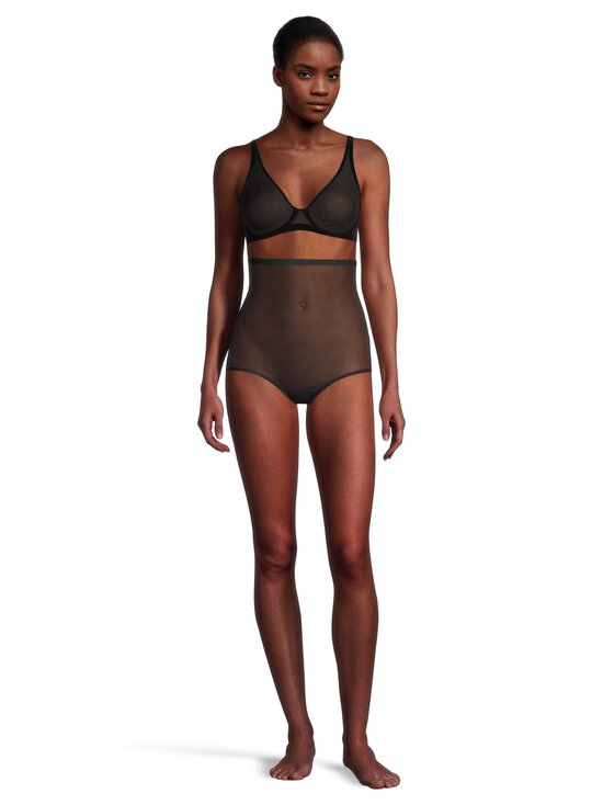 Bye Bra - Forming Tulle High Waist- muotoilevat alushousut - BLACK | Stockmann - photo 2