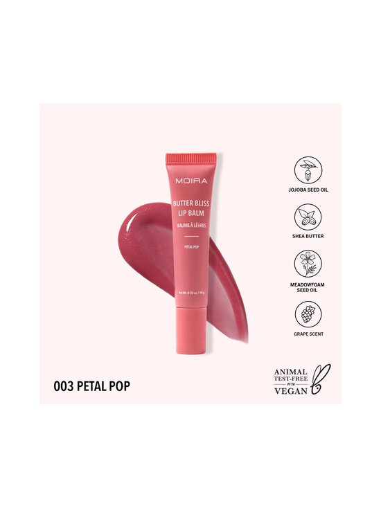 Moira - Huulepalsam Butter Bliss Lip Balm - 003 PETAL POP | Stockmann - photo 2
