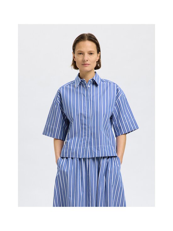 Selected - SlfFia kreklblūze - DAZZLING BLUE STRIPES:BRIGHT WHITE | Stockmann - photo 2