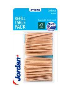 Jordan - Refill Table Pack zobu bakstāmie 250 gab Jordan - Refill Table Pack zobu bakstāmie 250 gab | Stockmann
