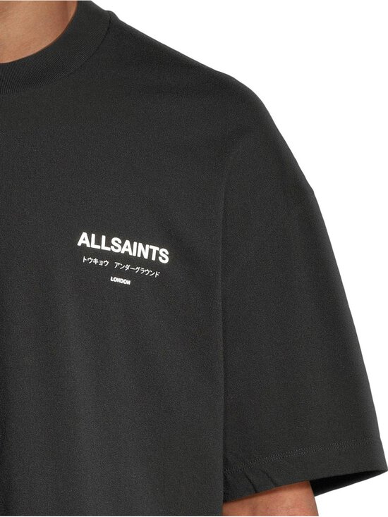Allsaints - Underground Crew t-paita - JET BLACK | Stockmann - photo 4
