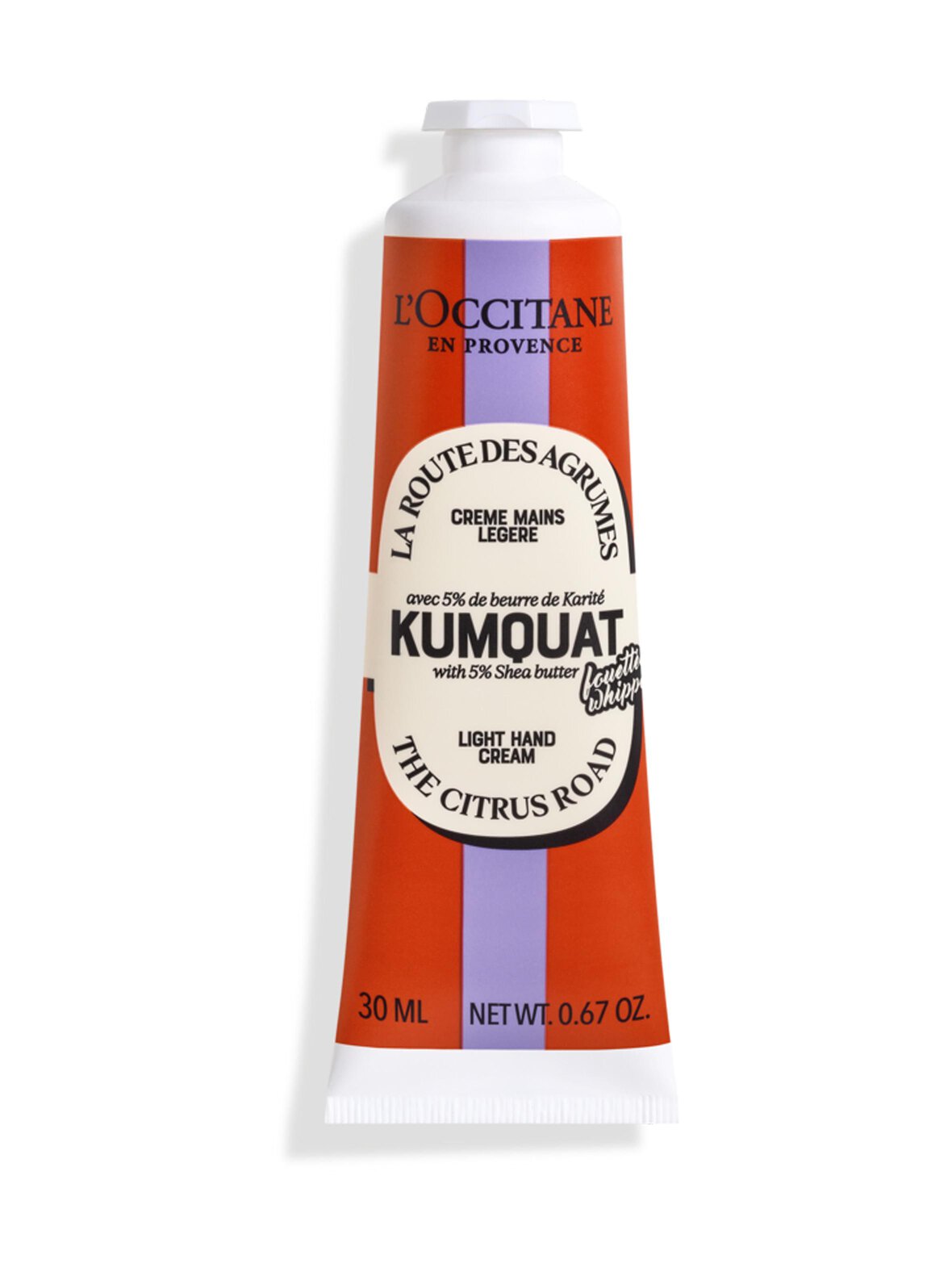 L"'Occitane Kumquat whipped hand cream -käsivoide, 30ml