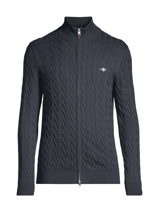 Cotton Zipped -palmikkoneuletakki