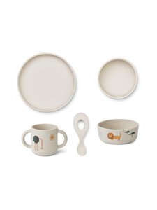 Liewood - Vivi-ruokailusetti 4-osainen - 1111 SAFARI SANDY MIX Liewood - Vivi-ruokailusetti 4-osainen - 1111 SAFARI SANDY MIX | Stockmann