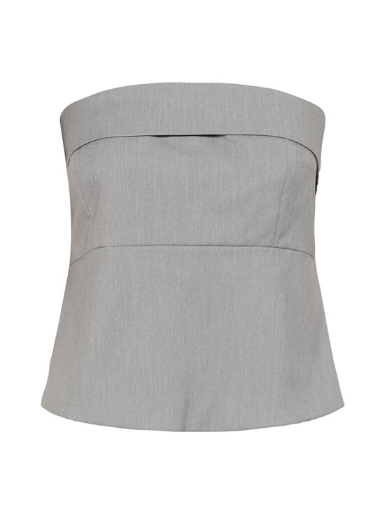 MY ESSENTIAL WARDROBE - MWHanna Corsage tops bez lencēm - 170 LIGHT GREY MELANGE | Stockmann - photo 1