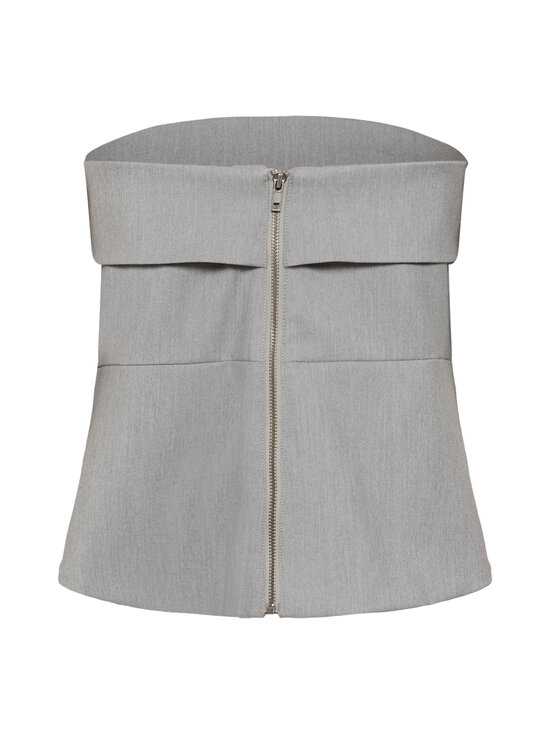 MY ESSENTIAL WARDROBE - MWHanna Corsage tops bez lencēm - 170 LIGHT GREY MELANGE | Stockmann - photo 2