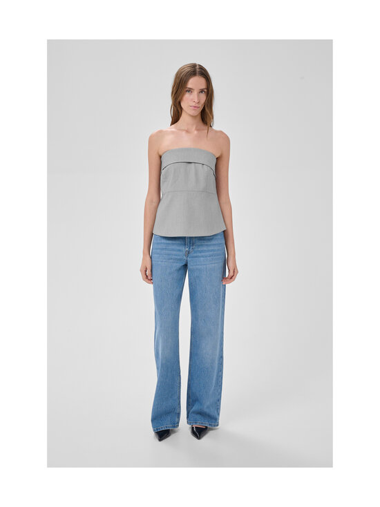 MY ESSENTIAL WARDROBE - MWHanna Corsage tops bez lencēm - 170 LIGHT GREY MELANGE | Stockmann - photo 5