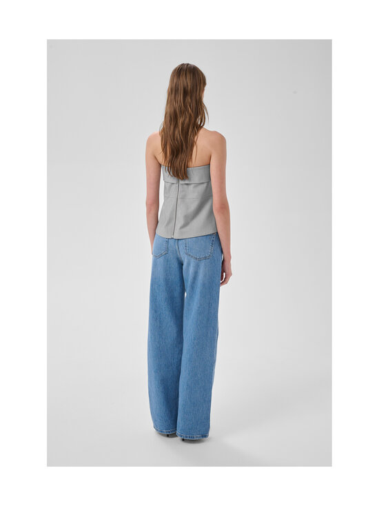 MY ESSENTIAL WARDROBE - MWHanna Corsage tops bez lencēm - 170 LIGHT GREY MELANGE | Stockmann - photo 6