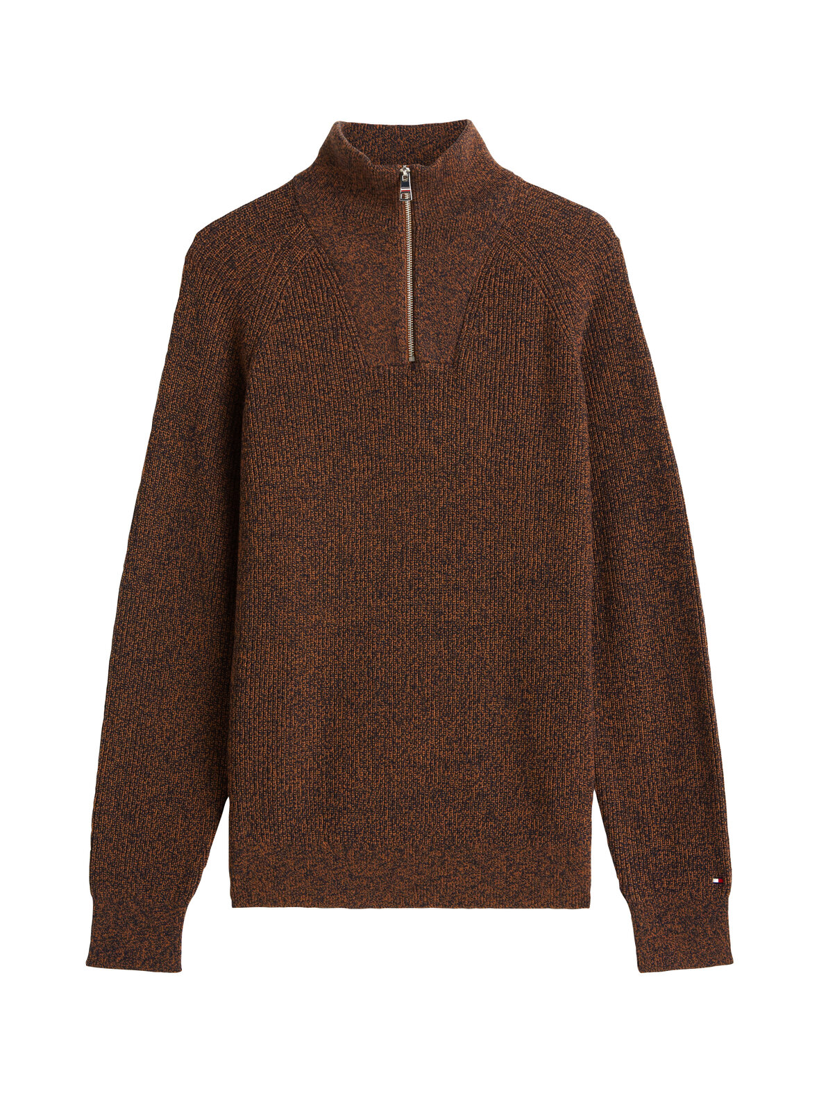 Fisherman Rib Mock Neck -neule