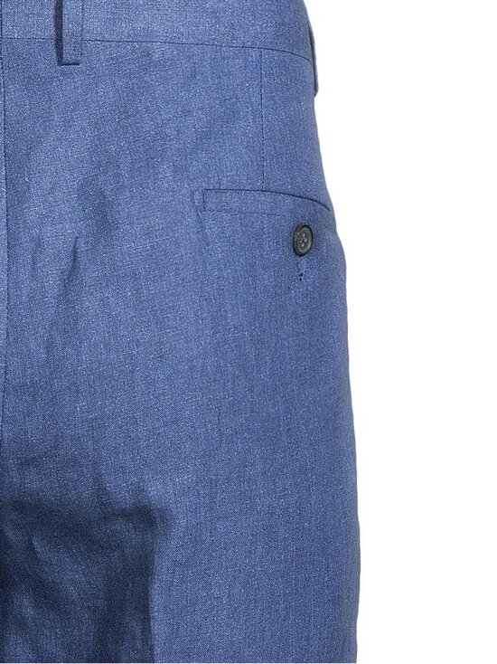 Michael Kors - Pure Linen Pleated -housut - 417 SLATE BLUE | Stockmann - photo 5