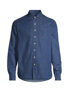 Oscar Jacobson - Regular Fit Wide Spread C -kauluspaita - 205 MIDNIGHT BLUE | Stockmann