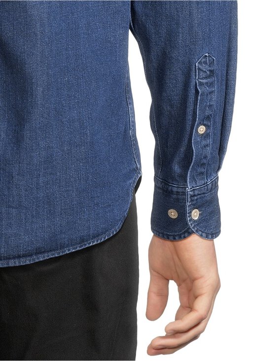 Oscar Jacobson - Regular Fit Wide Spread C -kauluspaita - 205 MIDNIGHT BLUE | Stockmann - photo 5