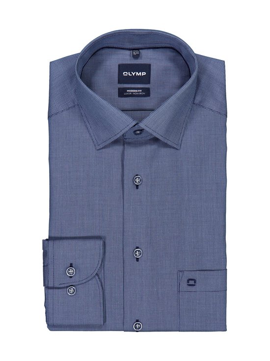 Olymp - Modern Fit Solid -kauluspaita - 18 MARINE | Stockmann - photo 1