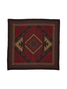 Oscar Jacobson - Taskurätt Wool Print - 661 ORANGE LEAF | Stockmann