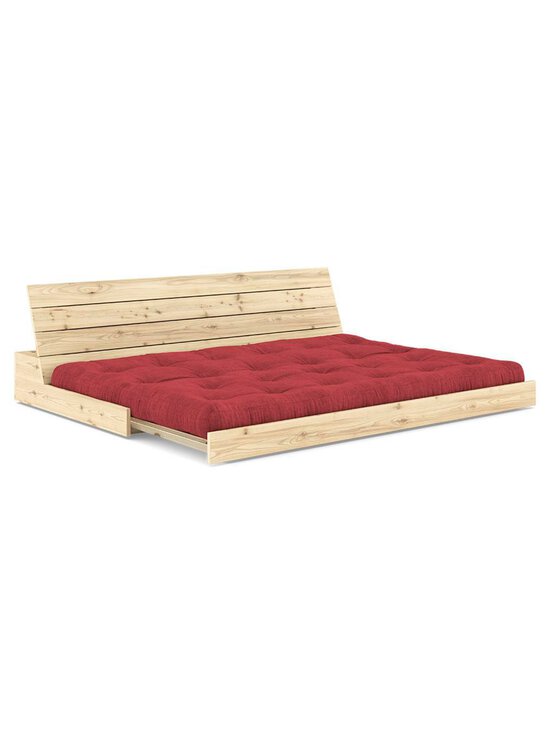 Karup - Base-futonsohva Corduroy-kangas ruby red/mänty L 196 cm - PINK | Stockmann - photo 2