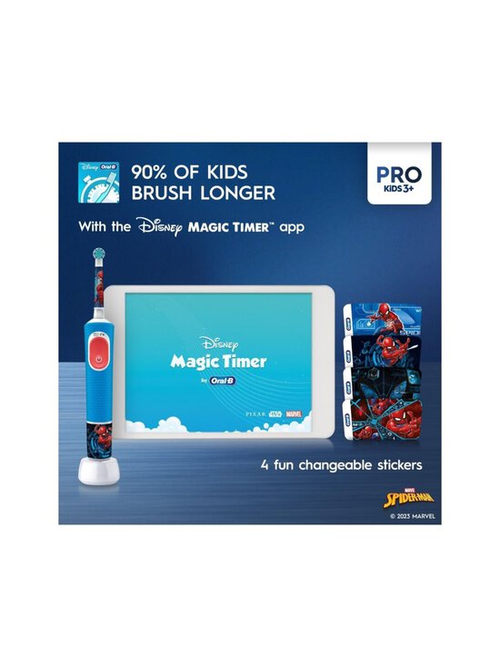 Oral-B - Vitality Pro Kids Spiderman -sähköhammasharja - BLUE - photo 5 Oral-B - Vitality Pro Kids Spiderman -sähköhammasharja - BLUE | Stockmann - photo 5